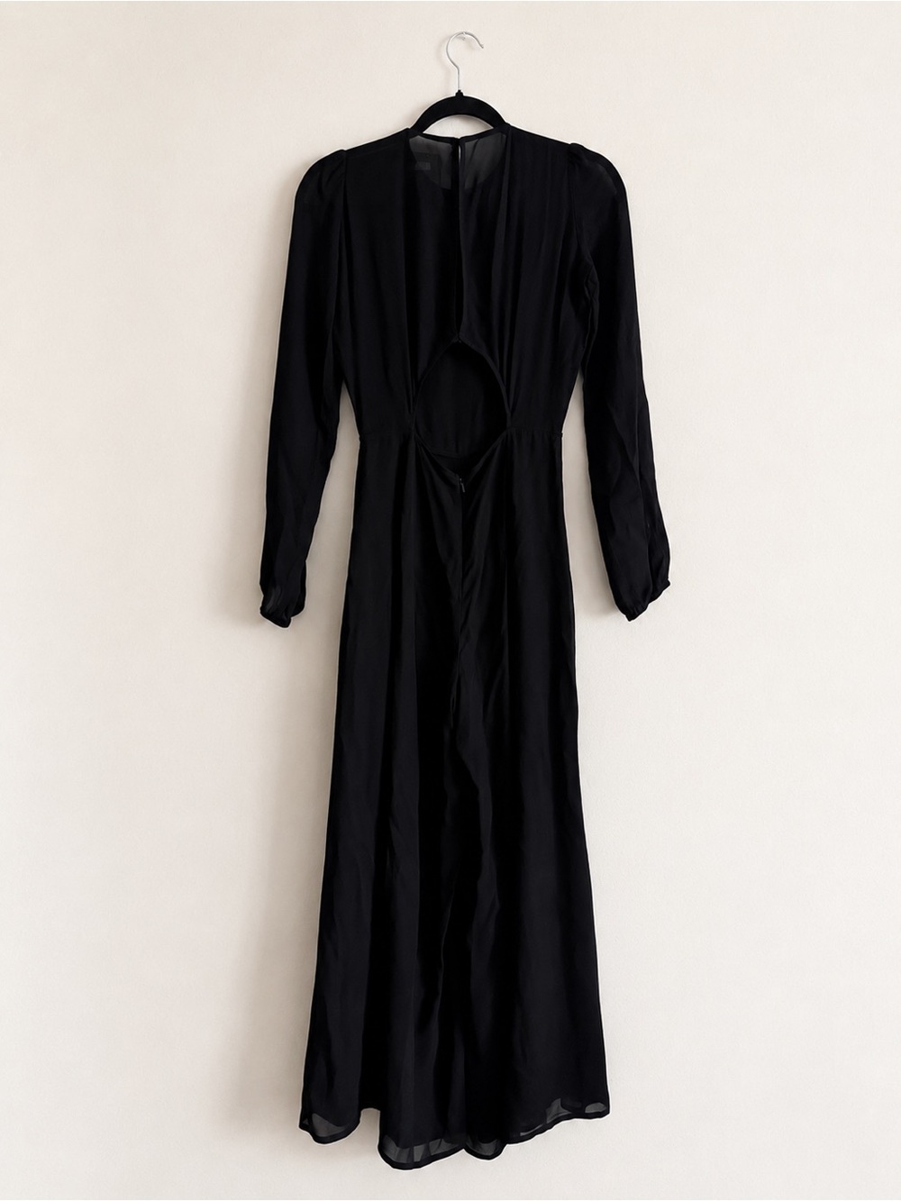 REFORMATION Felipe Jumpsuit in Black Size 0 - Picture 5 of 7